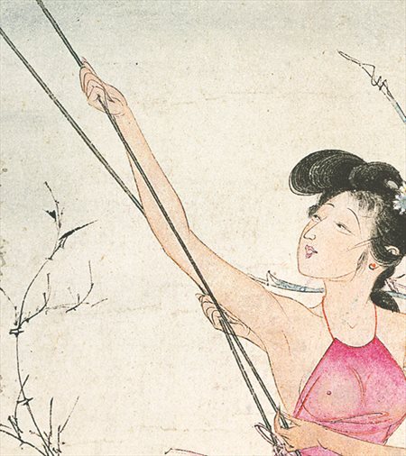 新抚-胡也佛的仕女画和最知名的金瓶梅秘戏图